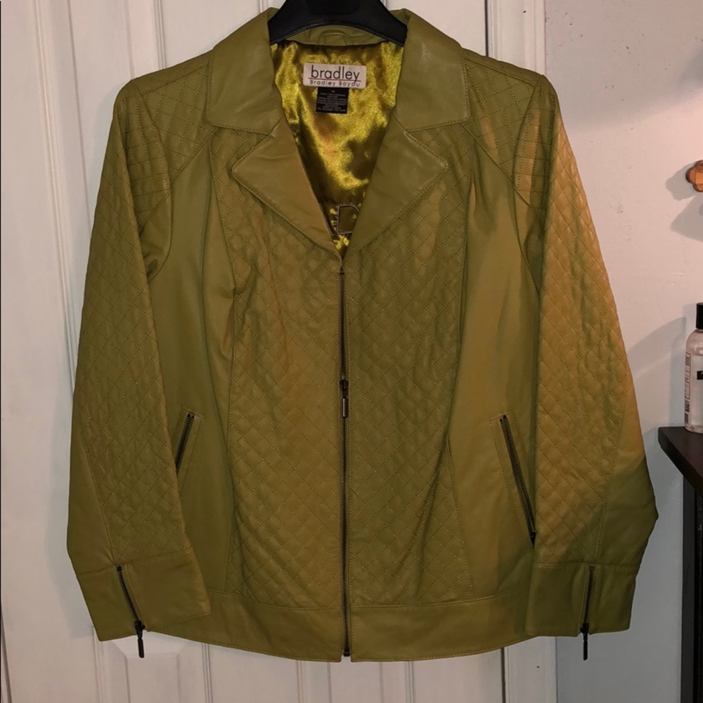 Chartreuse Leather Jacket